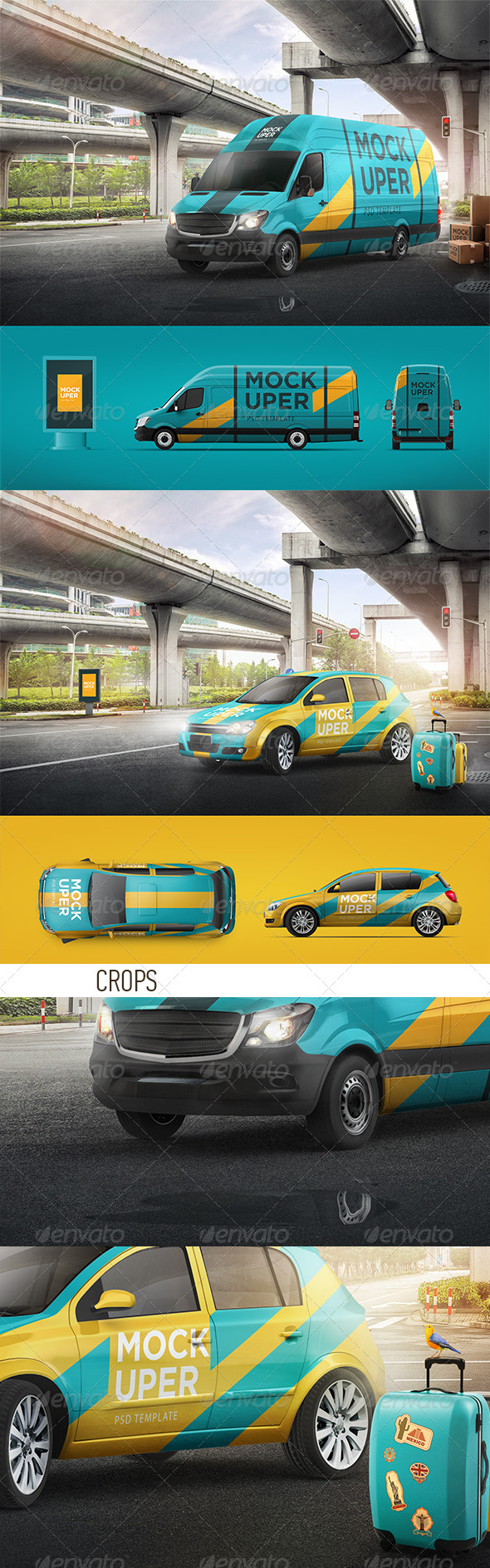 Van & Car Mock-Ups (2 PSD)