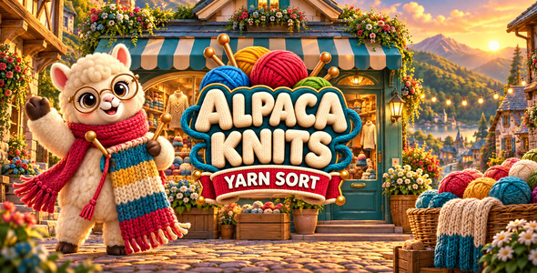 Alpaca Knits | HTML5 Color Sort Game
