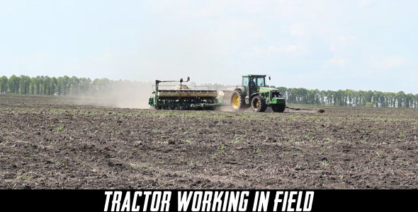 Tractor Working In Field 3