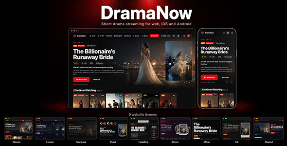 Dramanow | Mobile App Short Drama With Admin Panel