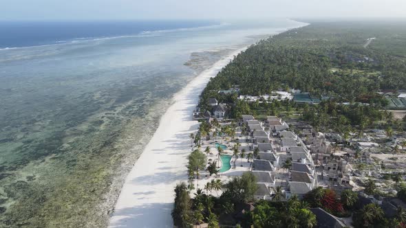 Ocean Landscape Near the Coast of Zanzibar Tanzania