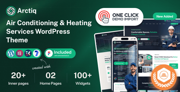 Arctiq – Air Conditioning & Heating Services WordPress Theme