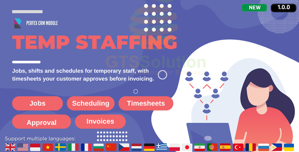 Temp Staffing for Perfex CRM - Jobs, Shifts and Timesheet Billing