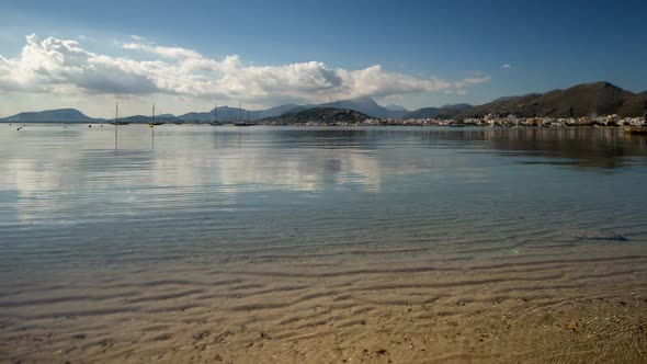 Pollenca beach coast sea mallorca water