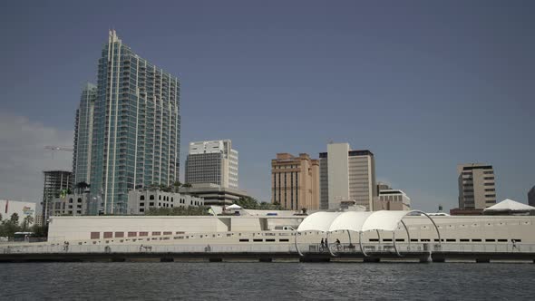 Skyscrapers and towers near Tampa Riverwalk