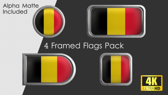 Framed Belgium Flag Pack