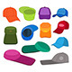 Cap Template Colored Set - GraphicRiver Item for Sale