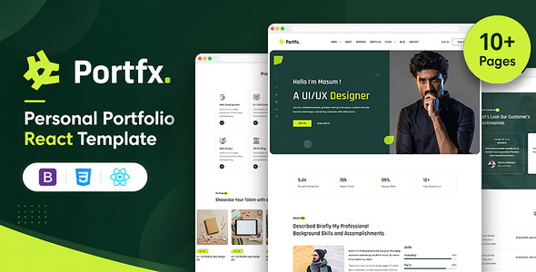 Portfx - Personal Portfolio React Template
