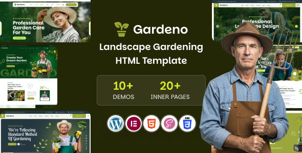 Gardeno - Gardening and Landscaping WordPress Theme