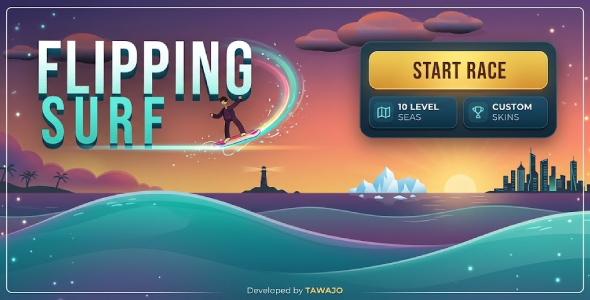 Flipping Surf | HTML5 Arcade Surf Racing Game