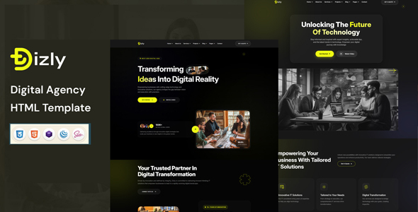Dizly - Digital Agency HTML Template