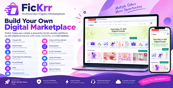 FicKrr - Multivendor Digital Marketplace
