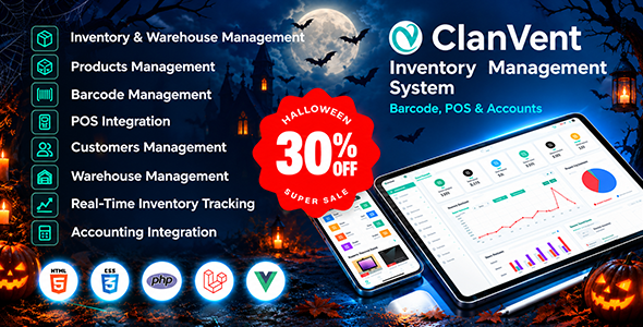 ClanVent - Inventory Management System with Barcode, POS & Accounts