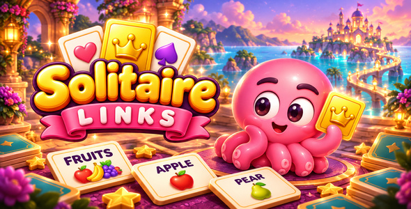 Solitaire Links | HTML5 Word Card Game With 12 Worlds