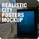 Realistic City Posters Mockup - GraphicRiver Item for Sale