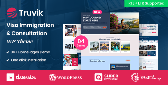 Truvik - Immigration Consulting WordPress Theme + RTL