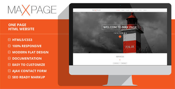 Maxpage - One Page HTML5 Template