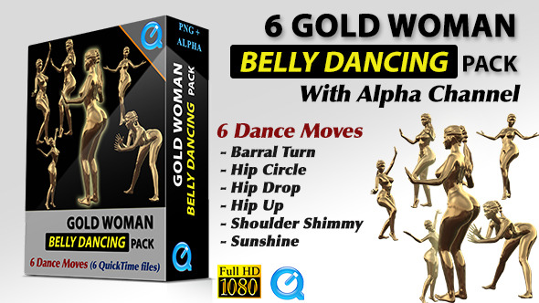 Golden Woman Belly Dance Pack