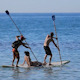 3 People Cruising on a Standup Paddle - VideoHive Item for Sale