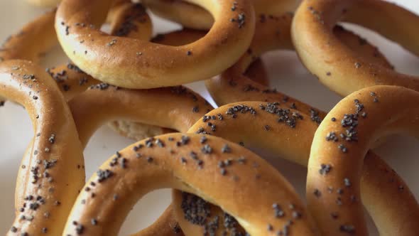Rotation Bundle Of Bagels With Poppy Seeds