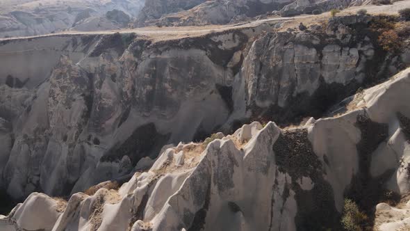 Cappadocia Landscape Aerial View. Turkey. Goreme National Park