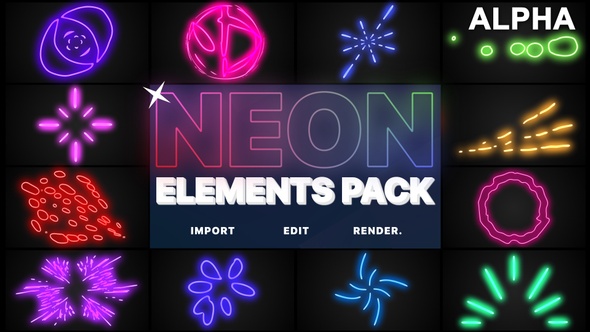 Neon Elements | Motion Graphics Pack