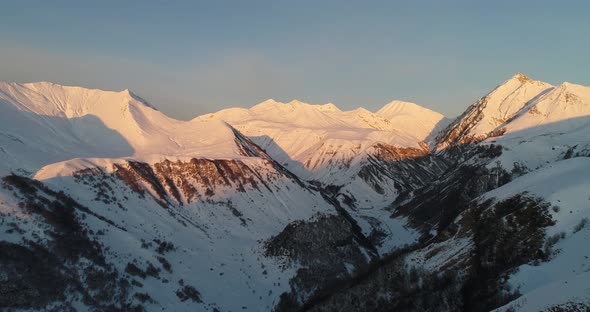 Snow covered mountains