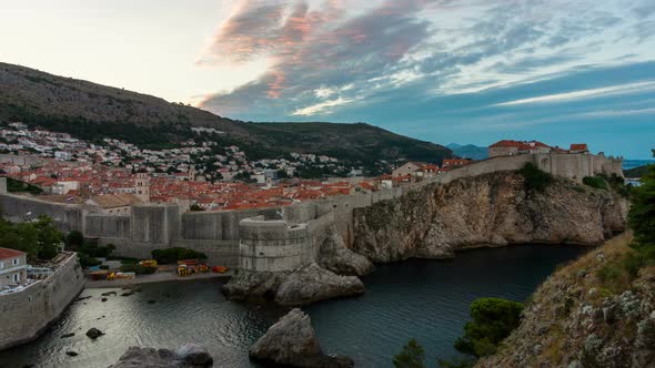 Time Lapse of Dubrovnik Old Town in Croatia