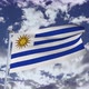 Uruguay Flag With Sky 4k - VideoHive Item for Sale