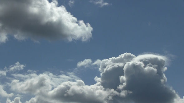 Clouds Moving And Changing Shape