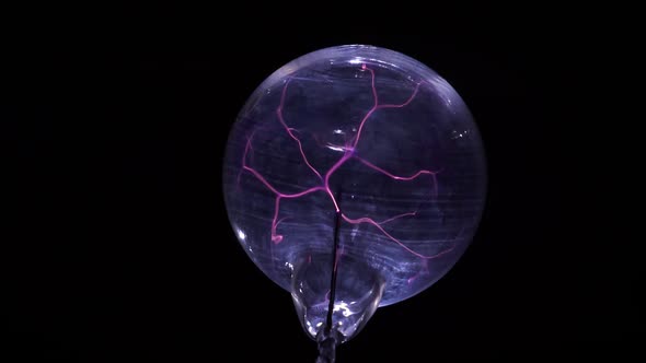 Plasma Ball Lightning Inside Slow Mo