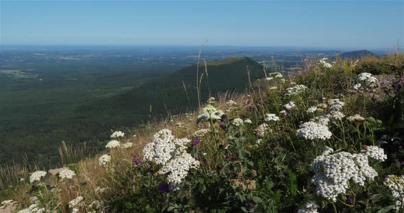 The Chaîne des Puys, Massif Central, Puy de Dôme, France