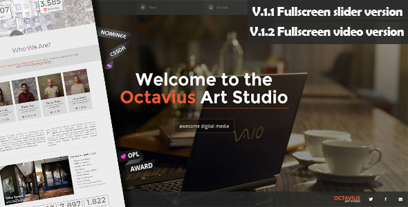 Octavius - Responsive One Page Template