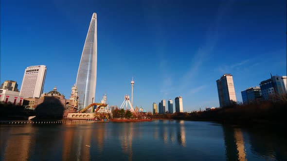 Time lapse of Seoul city in South Korea