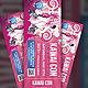 Anime Convention Ticket Template - GraphicRiver Item for Sale