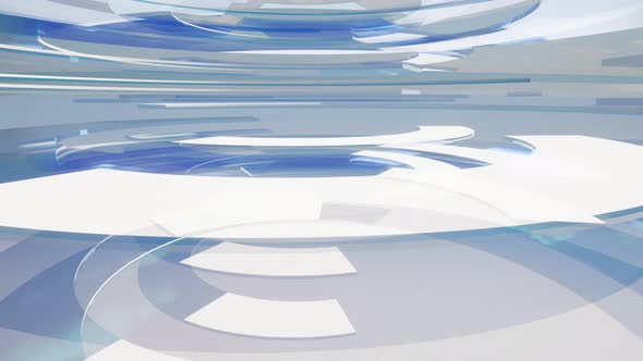 Clean Glass Blue Background Loop alt