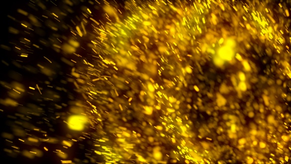 Golden Particles Explosion V4