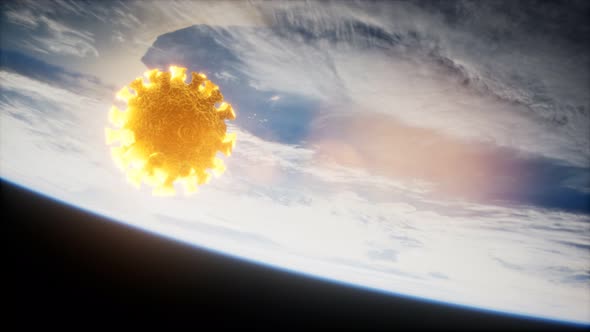 Coronavirus COVID-19 on the Earth Orbit alt