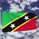 Saint Kitts And Nevis Flag Waving - VideoHive Item for Sale