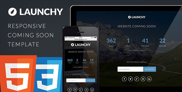 Launchy - Responsive Coming Soon Template