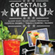Cocktail Drinks Menu Flyer - GraphicRiver Item for Sale