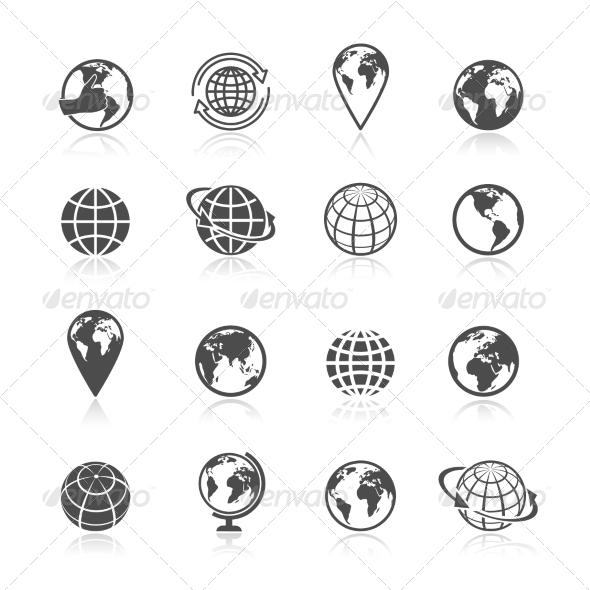 Globe Earth Icons