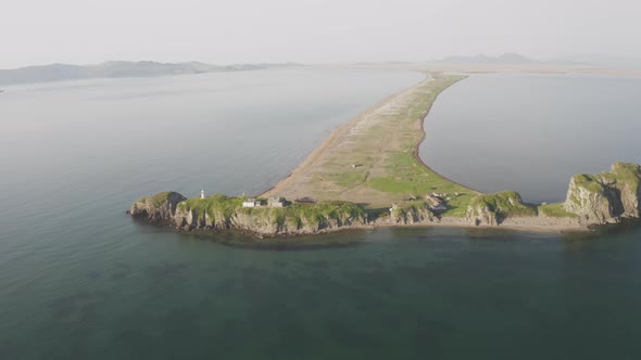 Aerial View of the Nazimov Sand Spit Russia