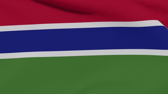 Flag Gambia Patriotism National Freedom Seamless Loop