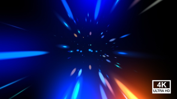 Vj Colorful Glowing Light Explosion 4K