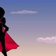 Super Girl Sky Silhouette - VideoHive Item for Sale