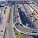 Drone Flight Over U-shaped Road Junction on Motorway in Kiev - VideoHive Item for Sale