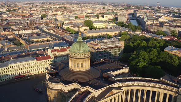 Aerial View Of The Kazan Cathedral,Saint Petersburg 174