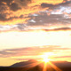 Yellow Sunset Over Mountain - VideoHive Item for Sale