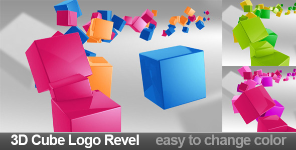 3D Cube Logo Revel